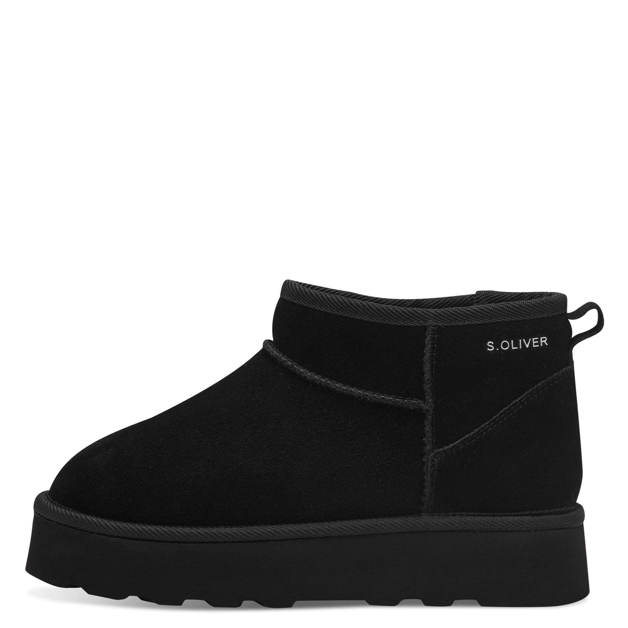 s.Oliver 5-5-26352-41-001 Damen Boots Nubuk-/Veloursleder schwarz