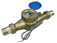 Vista 13 de DAE Medidor de agua caliente sin plomo MJ-75R NTEP, acoplamientos NPT de 3/4", salida de pulso, galón