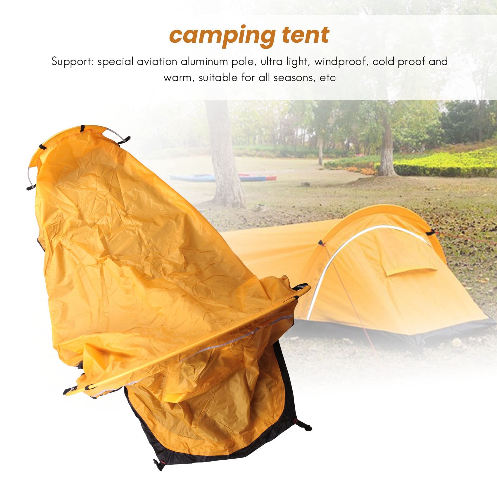 Ultralight Bivvy Tenda Singola Backpacking Bivy Tenda Impermeabile Bivvy Sacco per Viaggi