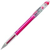 Pentel Arts Slicci Metallic 0.8 mm Needle Tip Gel Pen, Metallic Red Ink, Box of 12 (BG208-MB) – view 3