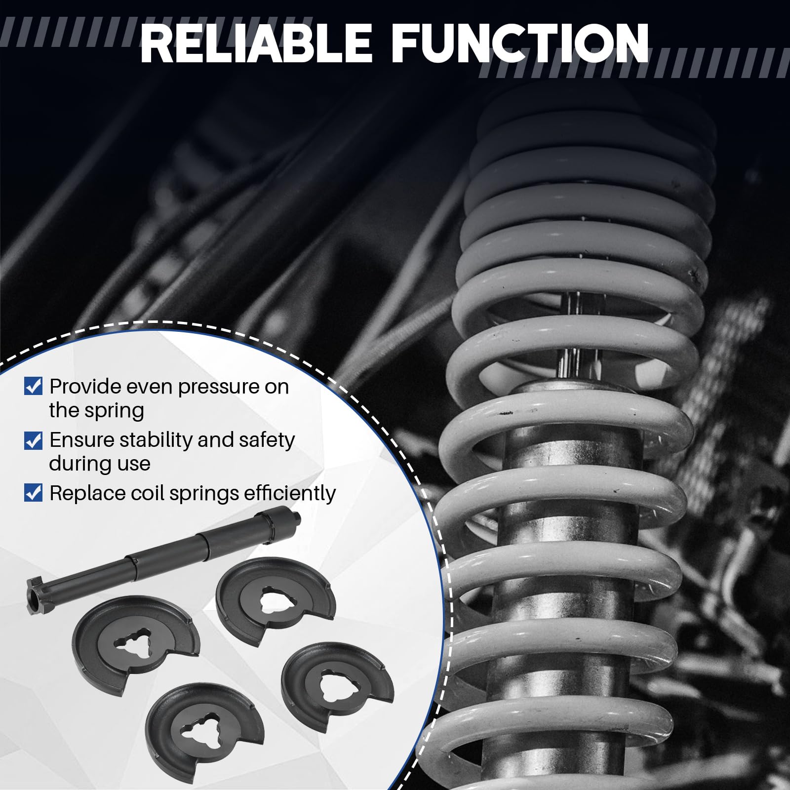 Rear Springs Coil Strut Spring Compressor Set – 5-Piece For Mercedes ...