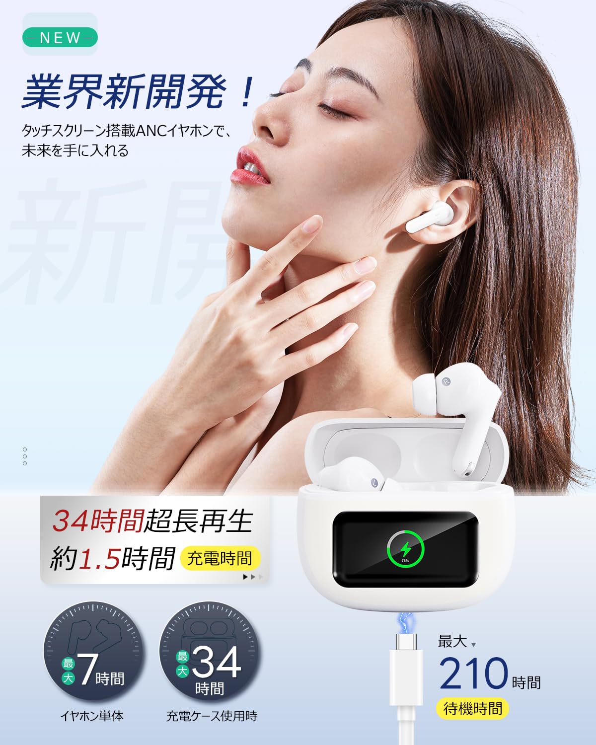 ＊【0】＊ イヤホン Amazon.co.jp: イヤホン bluetooth ワイヤレスイヤホン【2025年