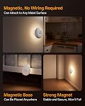 Homelist 2026 New 1500mAh Indirect Lighting Night Light, 3 Pack Bedside Table Lamp, Dimmable Rechargeable Motion Sensor Lights Indoor for Bedroom Nightstand, Cabinet, Porch, Hallway, Stairs