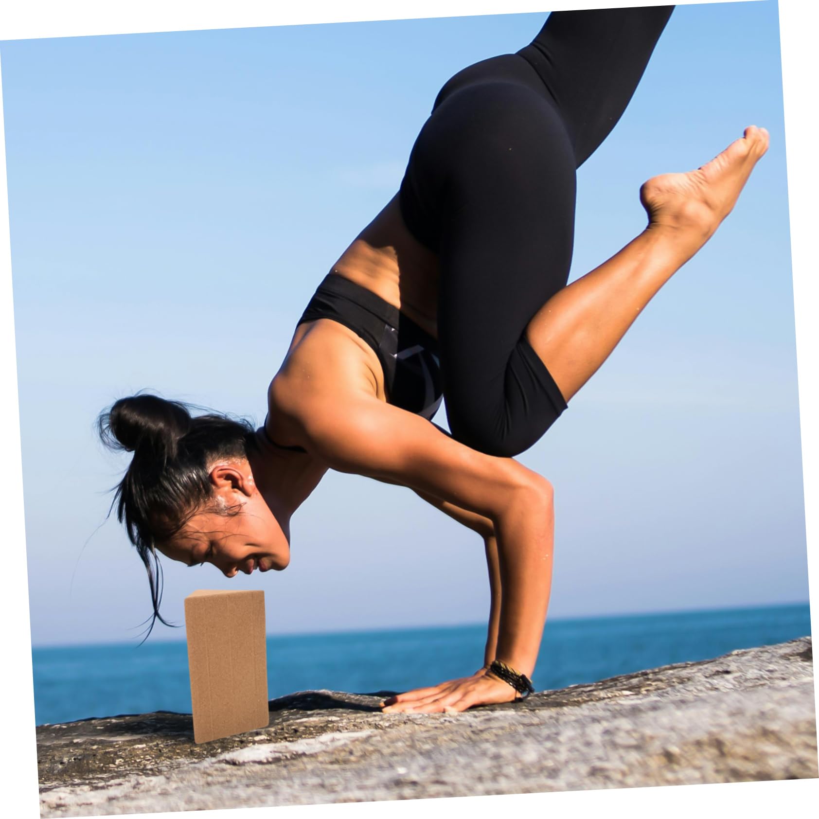Bloque de Entrenamiento de Yoga Triangular de Corcho