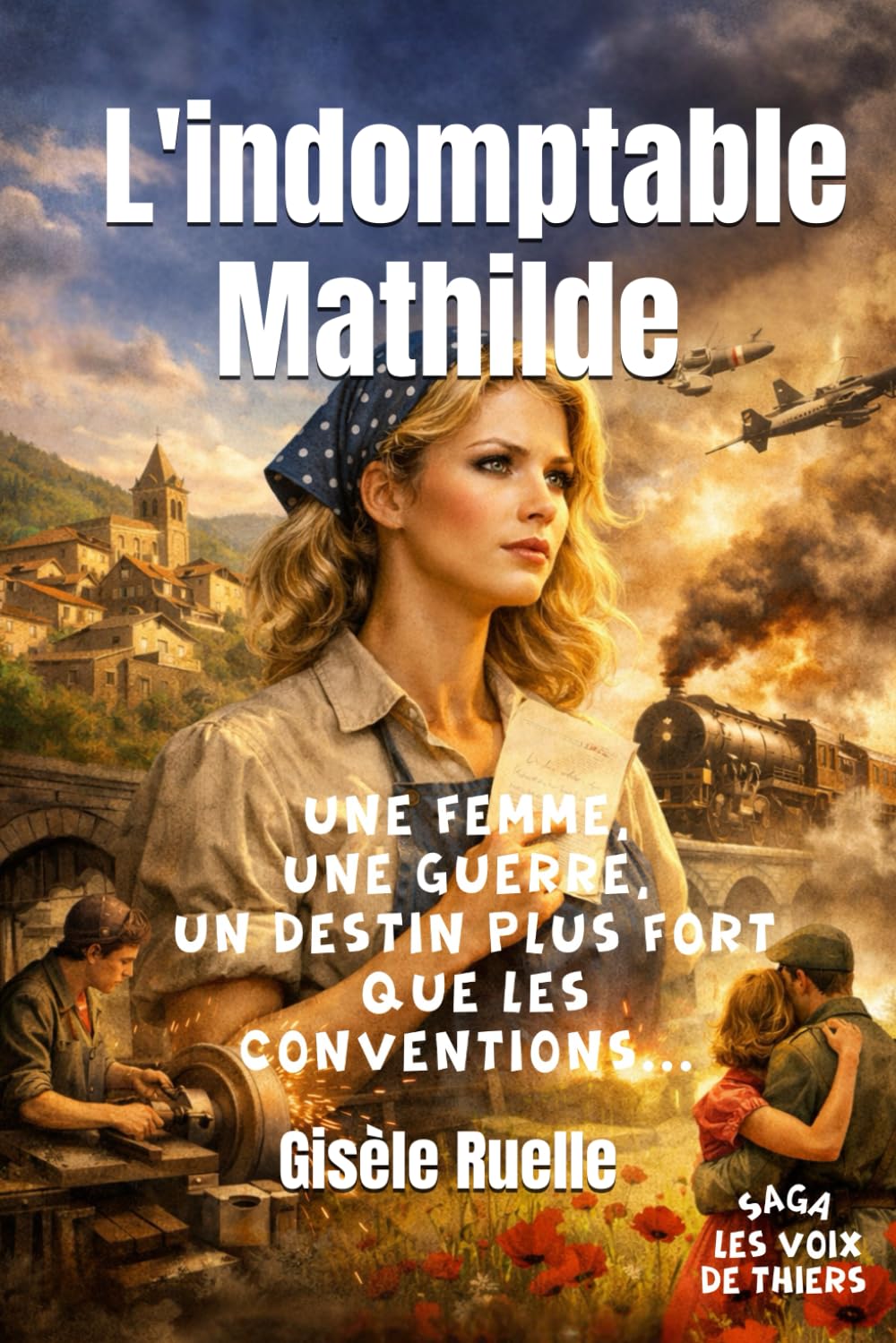 L'indomptable Mathilde: Une femme, une guerre, un destin plus fort que les conventions en terre auvergnate... (Saga familiale – Les voix de Thiers)