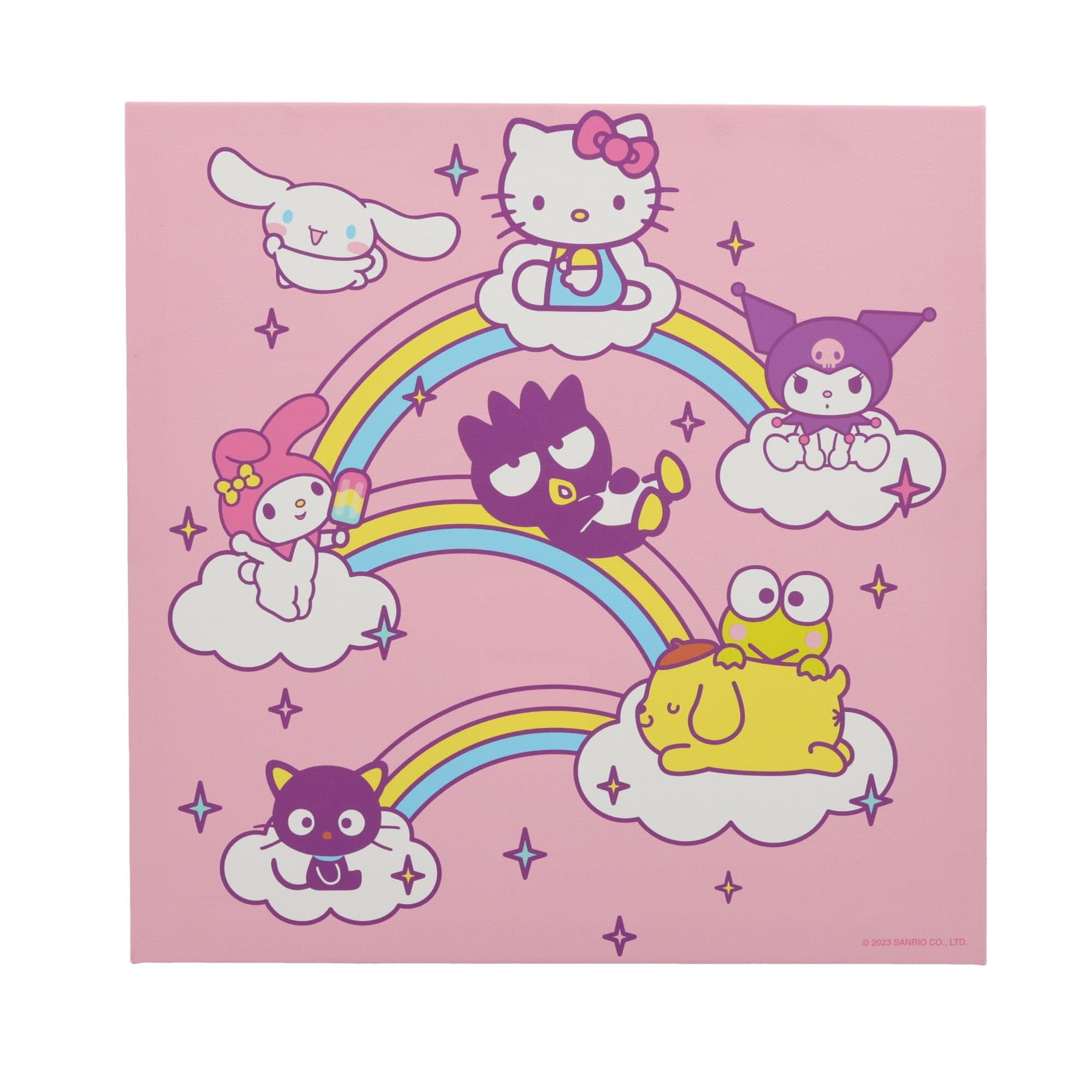 Amazon.com: Silver Buffalo Sanrio Hello Kitty and Friends Rainbows
