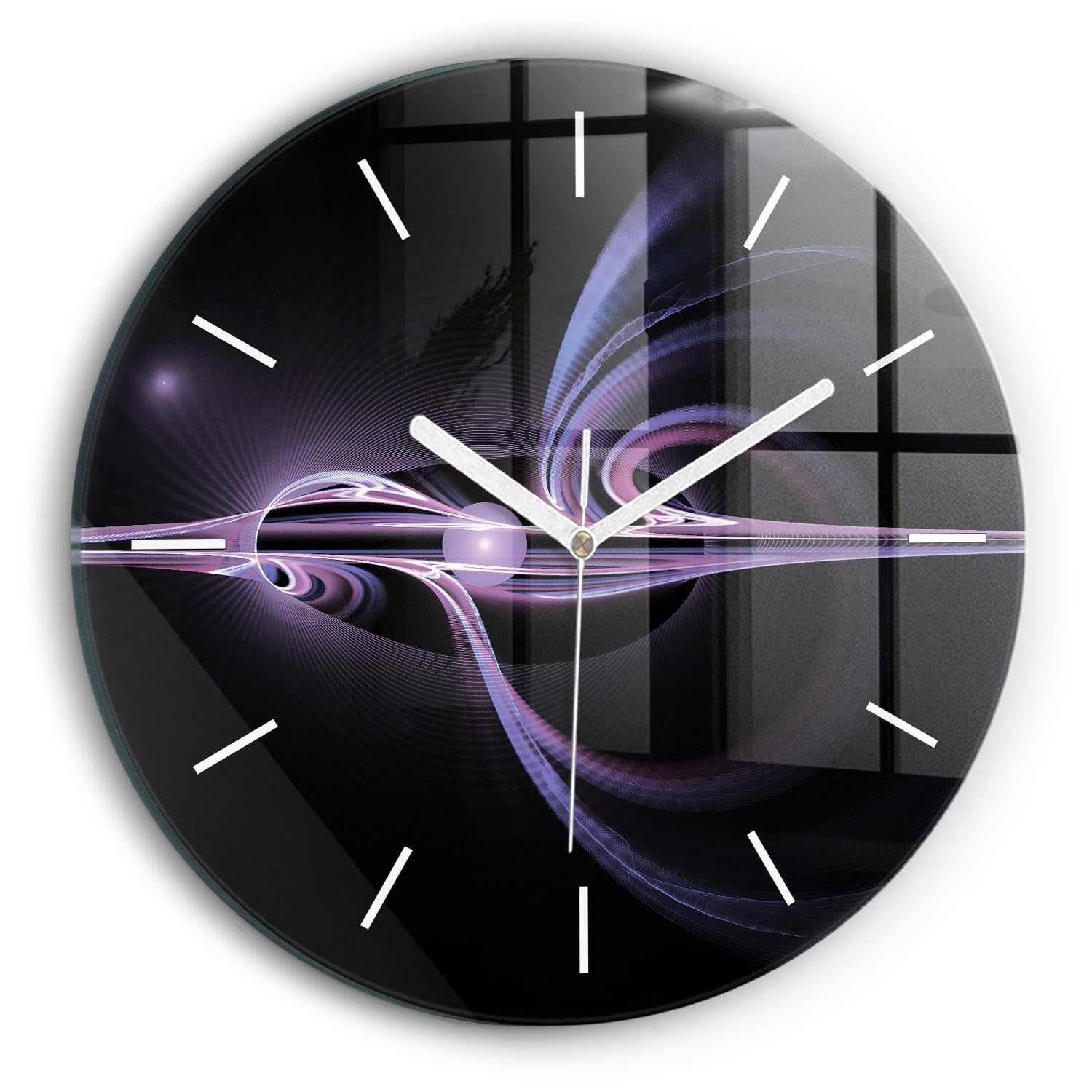 Horloge murale silencieuse Wallfluent 30 cm pour une cuisine élégante