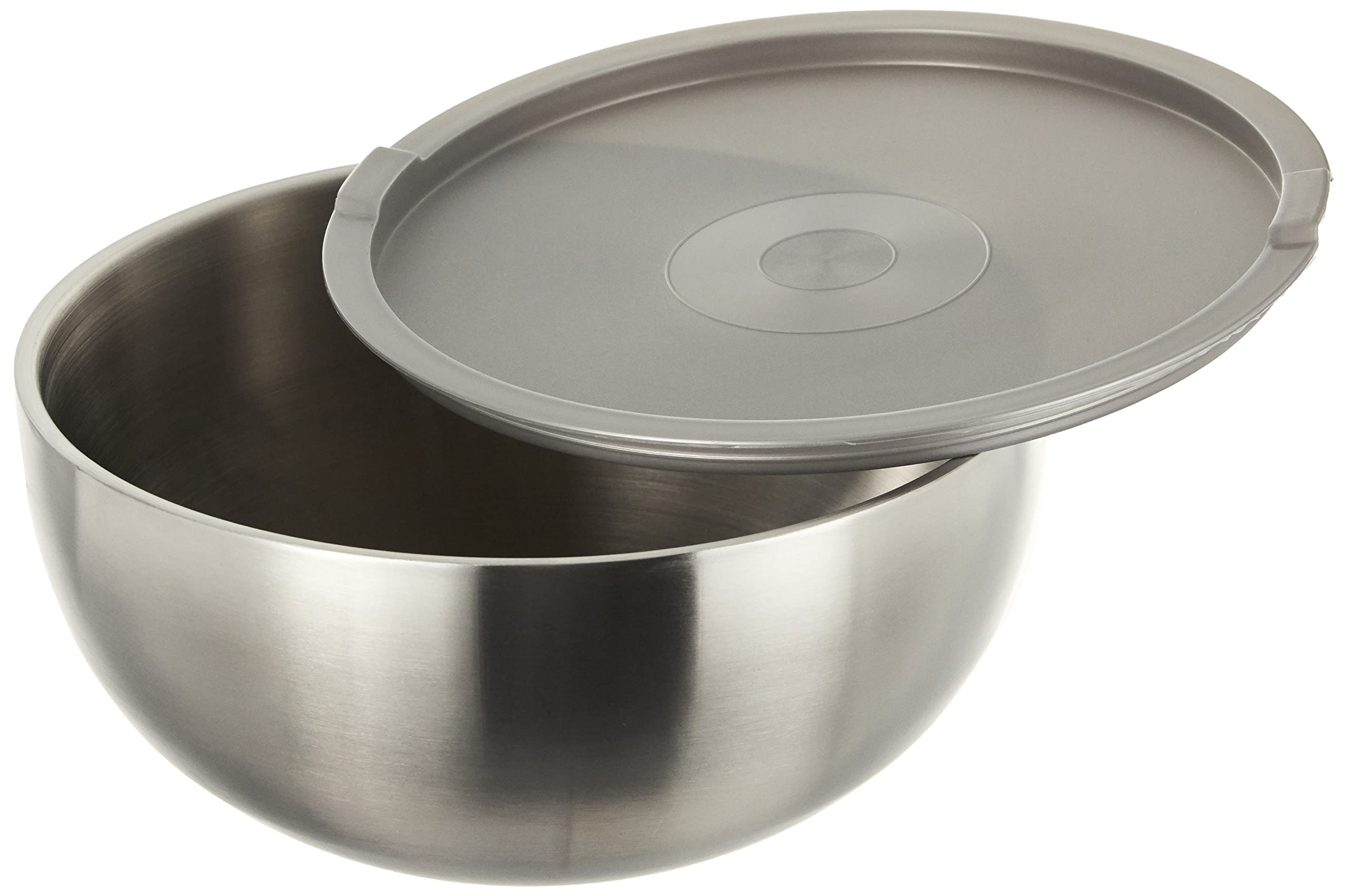 GSW 552301 Thermoschüssel mit Kunststoffdeckel, Edelstahl, silber, 30 cm 2 Einheiten
