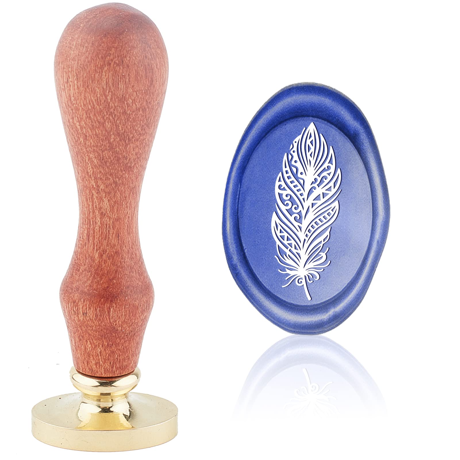 CRASPIRE Wax Seal Stamp Words Vintage Sealing Wax Stamps Kindly Deliver To Oval Removable Brass Head Sealing Stamp With Wooden Handle For Wedding Invitations Valentine's Day Gift Wrap