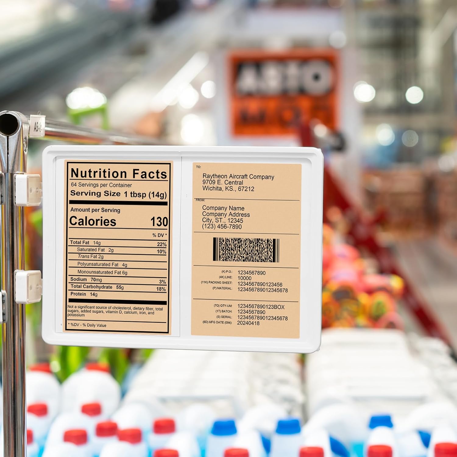 Khaki Shipping Thermal Labels 4 × 6 Inch Vinyl Self-Adhesive Fanfold Direct Stickers Waterproof Perforated Printer Decal for Office Warehouse Home Address 250 PCS - Image 4