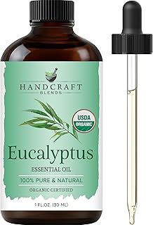 Organic Eucalyptus Essential Oil – 1 Fl Oz – 100% Pure and Natural – Premium Grade Essential Oil for Diffuser and Aromatherapy