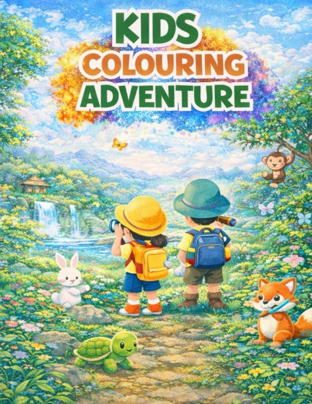 Kids Colouring Adventure: Cute Animals, Outdoor Adventures, and Creative Coloring Pages for Toddlers and Kids Ages 3–8