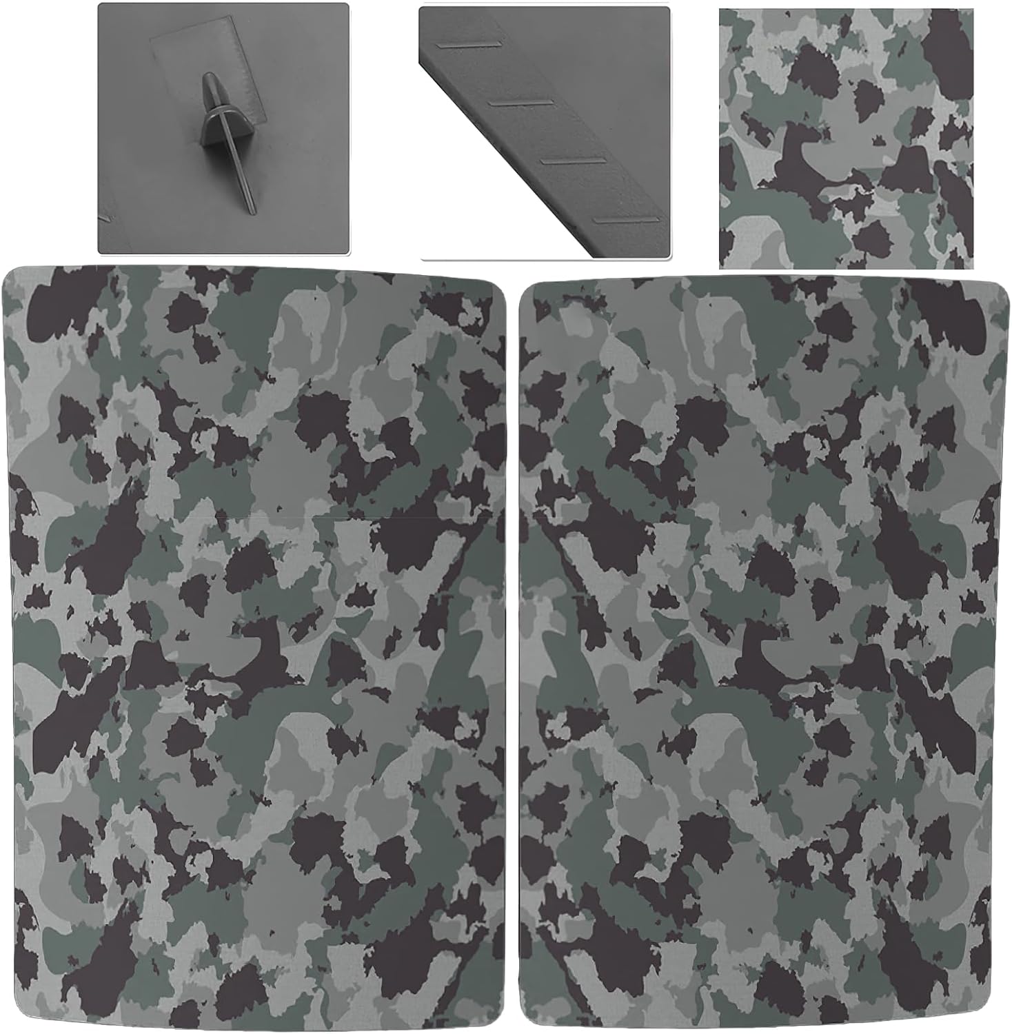 Digital Edition Face Plates Cover Skins Shell Panels for PS5 Console, Accessories for PlayStation 5 Protective Shell Replacement Faceplate (Camouflage)