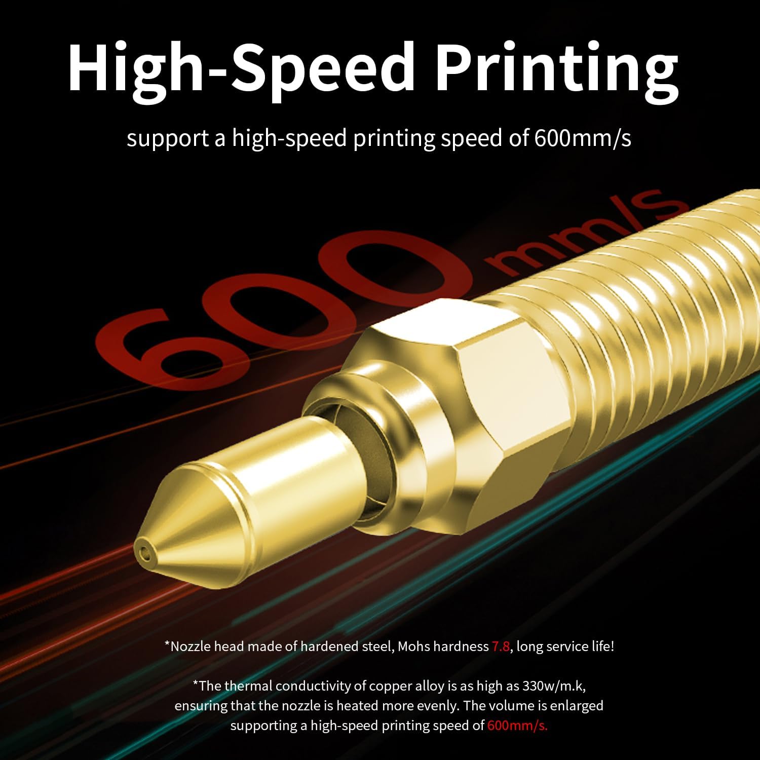 【予備ノズル付】Creality Ender3 V3 KE 3Dプリンター Amazon.co.jp: Creality K1 ノズル0.4 mm 2 PCS、Ender 3 V3 KEノズル