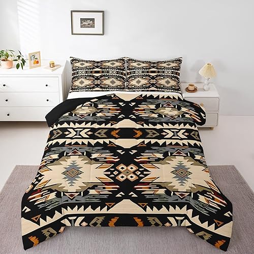 Miniatura 107 de Feelyou - Juego de edredón retro hippie con flores, tamaño King, para niños, con diseño de plantas florales botánicas de los 60 y 70, edredón Multi