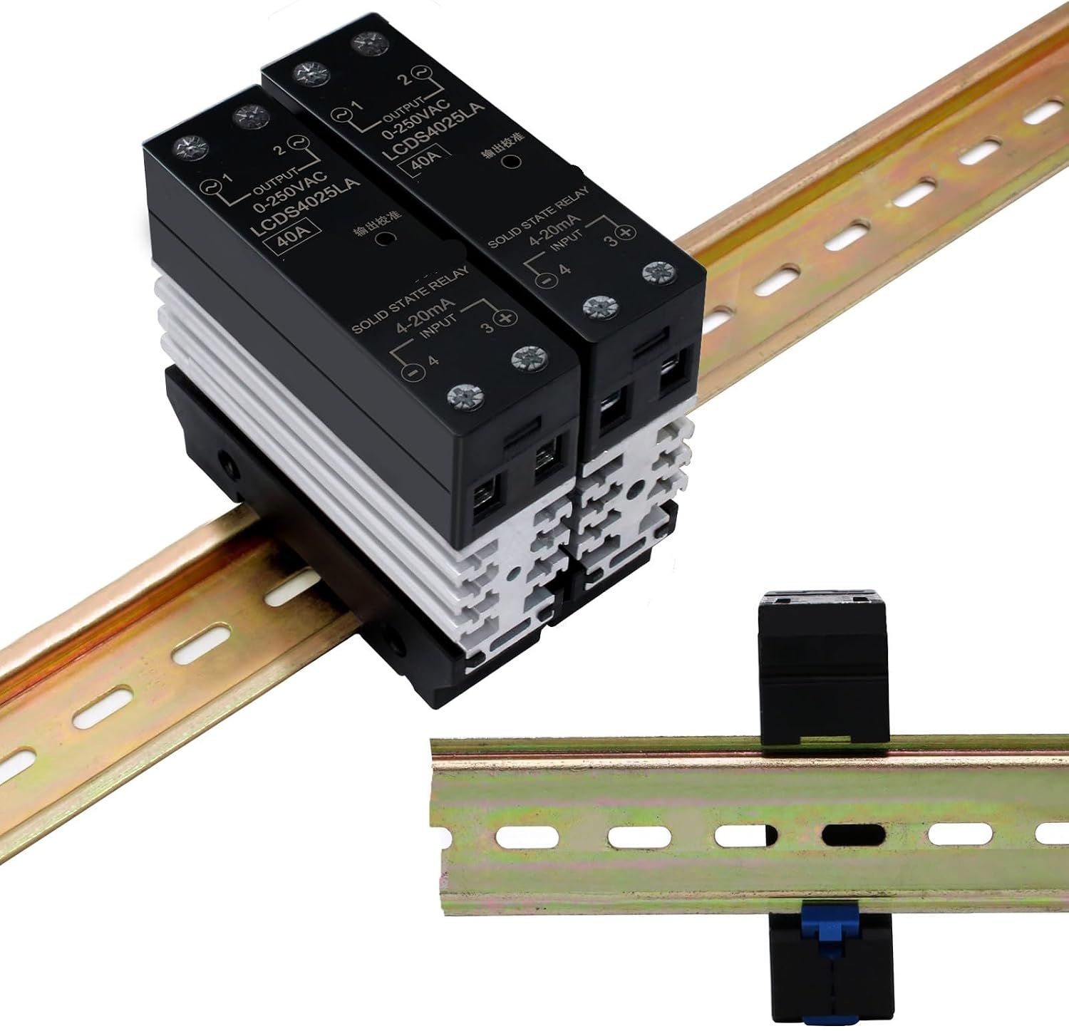 1pcs Single Phase Slim Voltage Regulator 10A 25A 40A 50A 60A 80A 0-10V 4-20mA 0-5V Control SSR