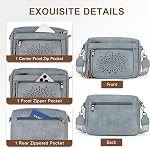 APHISON Purse pour corps croisés pour femmes,Petits sacs de corps croisé Trendy Vegan sac d'épaule en cuir avec sangle réglable et déguisement