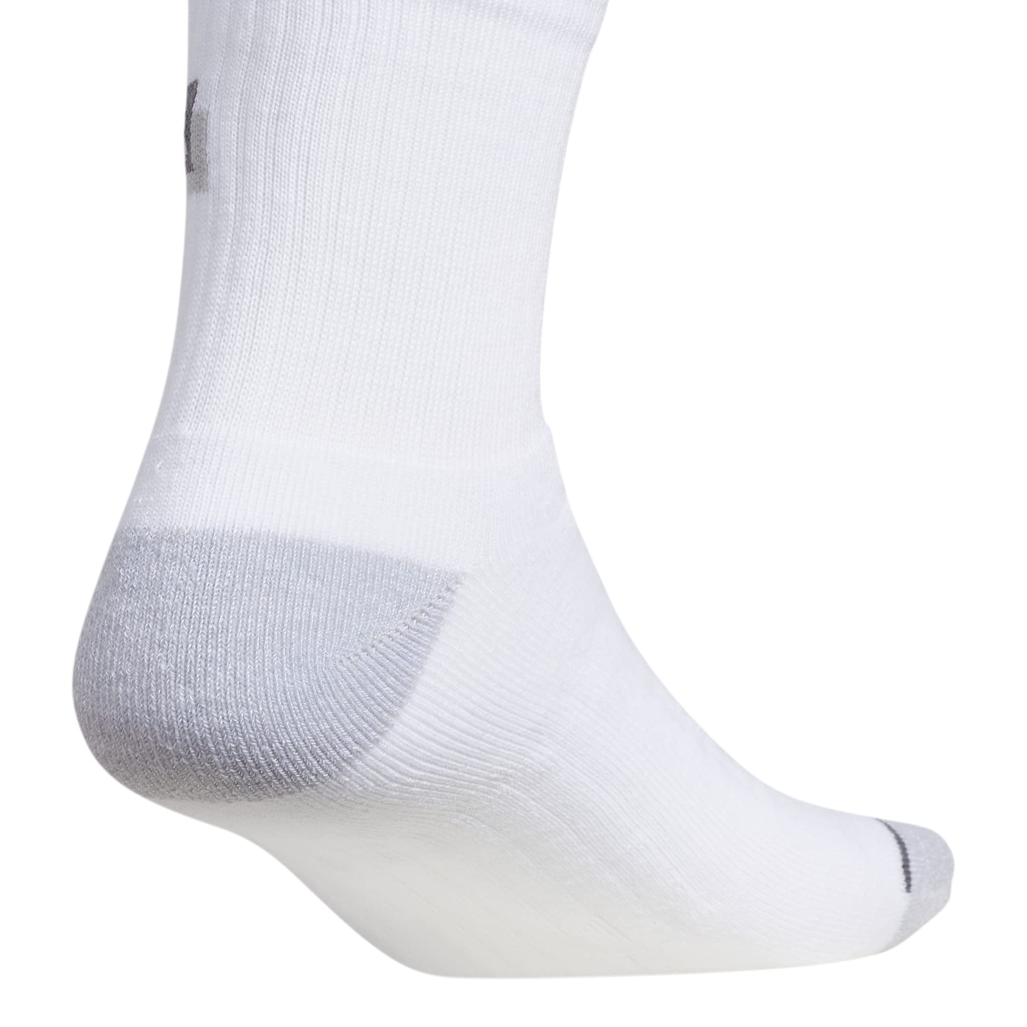 adidas Calze sportive da uomo Linear High Quarter (3 paia), Bianco/Trasparente Onix Grigio/Onix Grey, Large