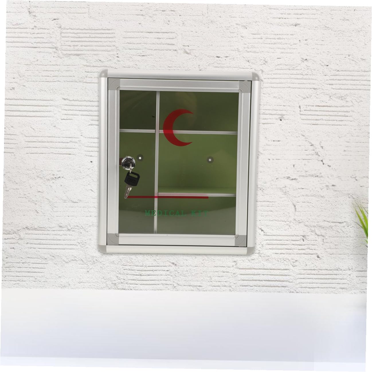PRETYZOOM Caja De Almacenamiento De con Cerradura Caja De Seguridad para Organizador Hogar Montable La Pared para Kit Primeros Auxilios