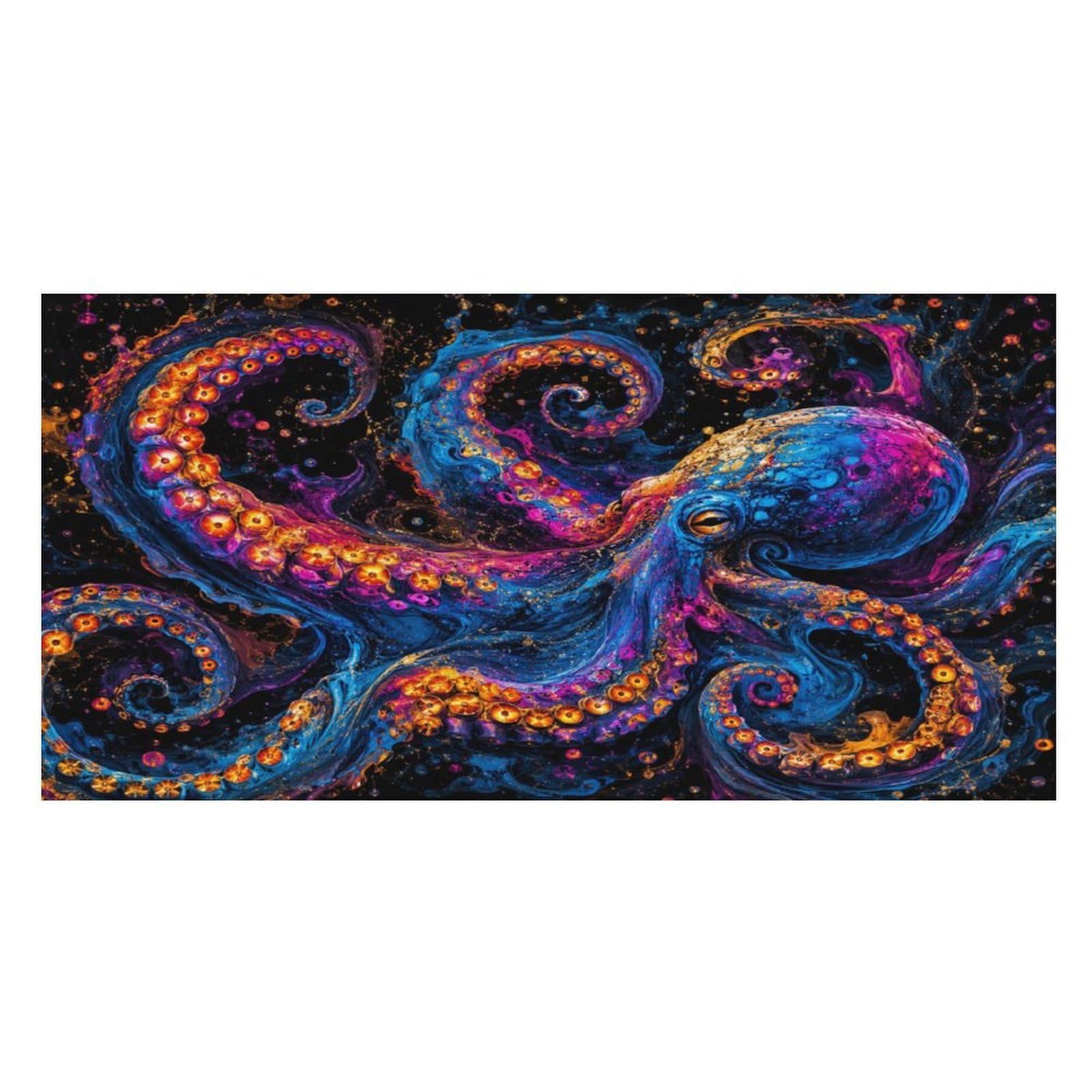 Anceky Colorful Octopus Oversized Beach Towel Quick Dry Sand Free Microfiber Travel Towel Lightweight Multi Purpose Beach Blanket Pool Gym Bath Towel 63x31 in