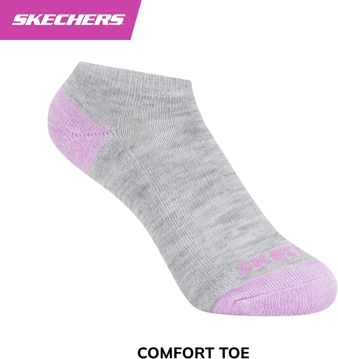 Skechers Girls 10-pack Performance No Show Socks, Everyday Wear for Kids, Soft & Comfort-fit - Image 4
