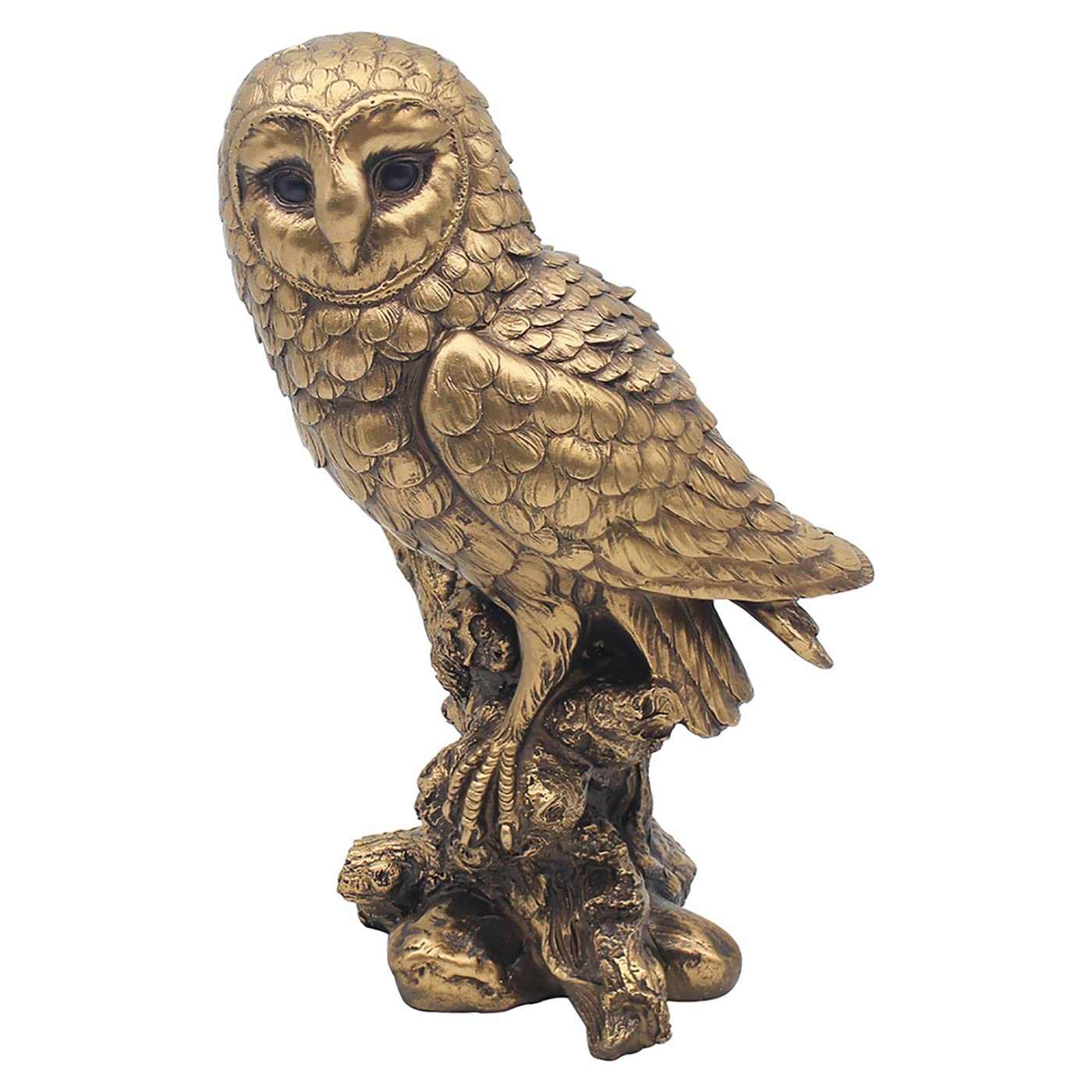 Lesser & Pavey Reflections - Bronze Resin Owl 10" Tall