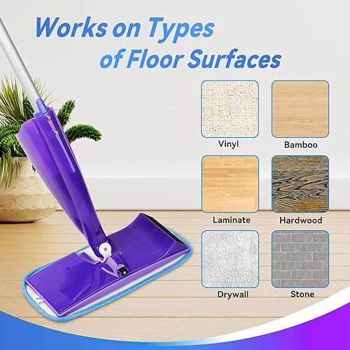 Miniatura 6 de Paquete de 6 almohadillas reutilizables para mopa Swiffer WetJet, almohadillas lavables para mopa húmeda, almohadillas de microfibra para