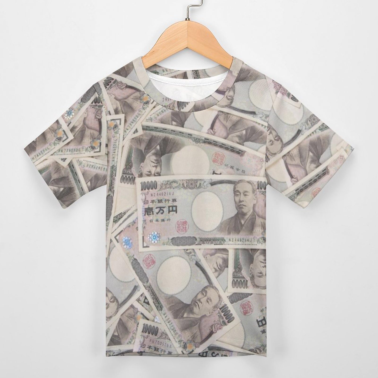 Amazon.co.jp: Tシャツ 半袖 キッズ たくさんのお金柄 子供服 男の子 