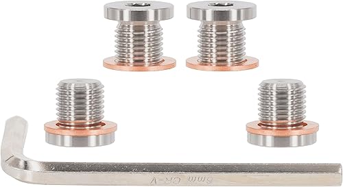 Tapón de drenaje de aceite de cabeza redonda hexagonal de acero inoxidable 304 estándar M12x1.25 con arandela de cobre, ajuste universal para