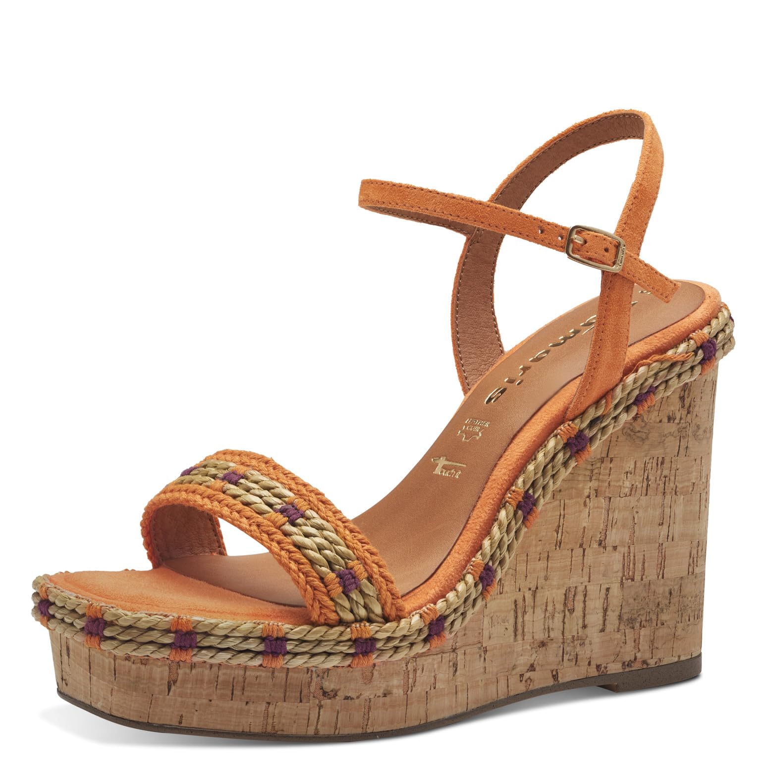 Tamaris Women's 1-28041-42 Sling Sandals, orange, 4 UK