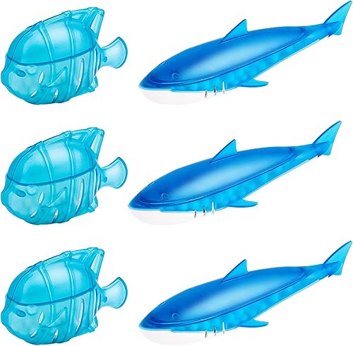 Leemone Limpiador humidificador Float Shark & Fish - Compatible con todos los humidificadores y peceras (paquete de 6)