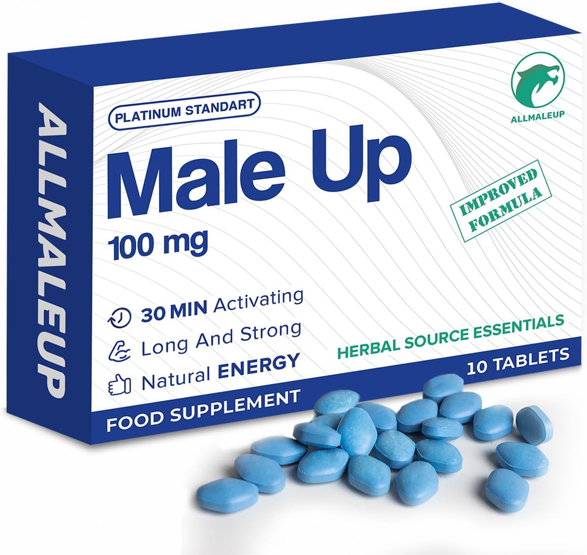 Extra Strong Pills for Men - Natural Supplement for Enhanced Performance &amp; Stamina - Fast-Acting Tablets - Food &amp; Herbal Supplement - 10 Pills