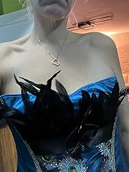 Corset Bustier Femme Grebrafan - Style Paon, Satin, 12 Baleines, Pour Fête Ou Cosplay