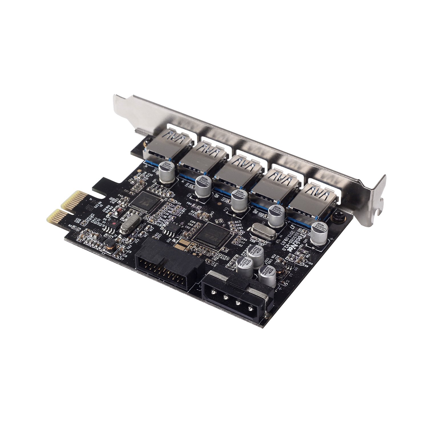USB 3.0 5 Port PCIExpress Card , Mini PCIE USB 3.0 HUB