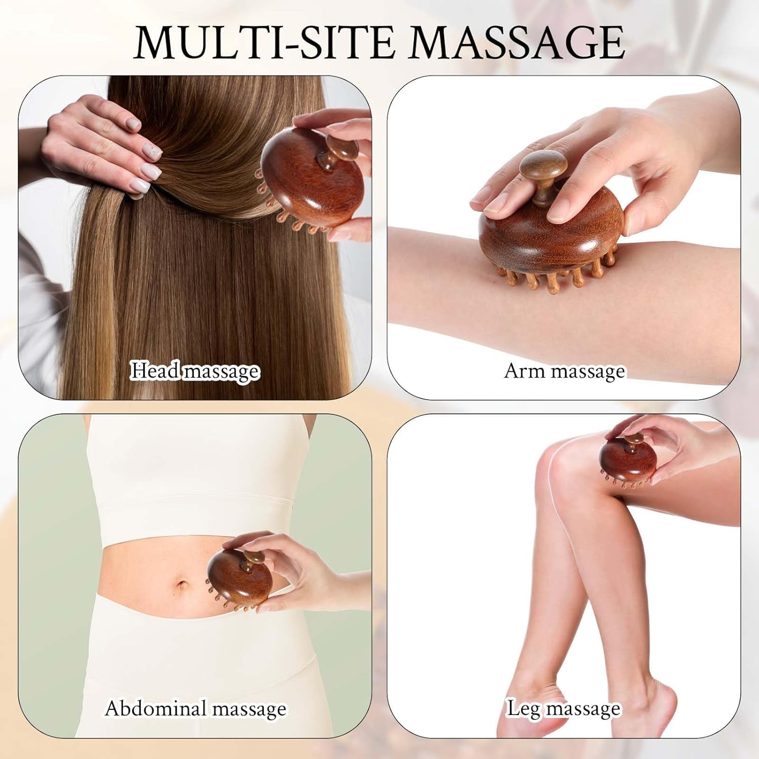 Scalp massage, massage of wooden head with 28 teeth for hair massage, hair massage for hair growth reduces dandruff and stimulates hair growth, hand skull massage equipment, 8x8x6.5 cm body Scalp massage, massage of wooden head with 28 teeth for hair massage, hair massage for hair growth reduces dandruff and stimulates hair growth, hand skull massage equipment, 8x8x6.5 cm body