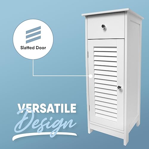 Miniatura 6 de MICRODRY Armario de baño con espejo montado en la pared con estantes, puerta magnetizada permanece cerrada, diseño compacto y funcional, duradero y