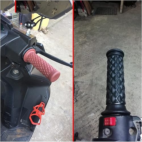 Miniatura 2 de Manillar de motocicleta 2019 7/8 pulgadas 0.866 in manillar de goma vintage mango de motocicleta extremos para Yamaha Mt07 Mt09 Fz07 Fz09 Mt/fz 07