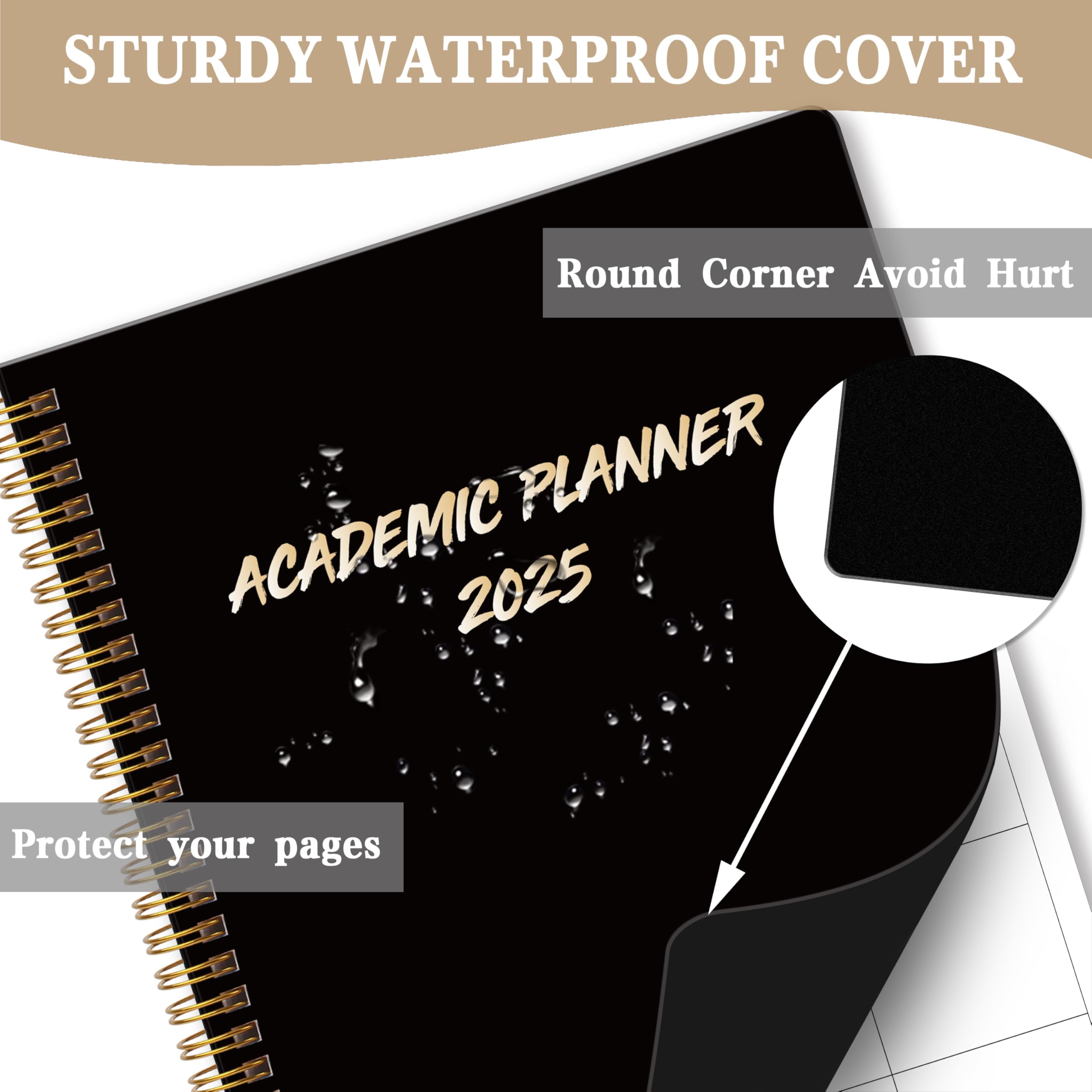 Teacher Planner 2025 Weekly & Monthly Planner From Jan 2025 - Dec 2025 With Monthly Calendar,9x11 Inches Academic Organizer With Pocket For School, Office