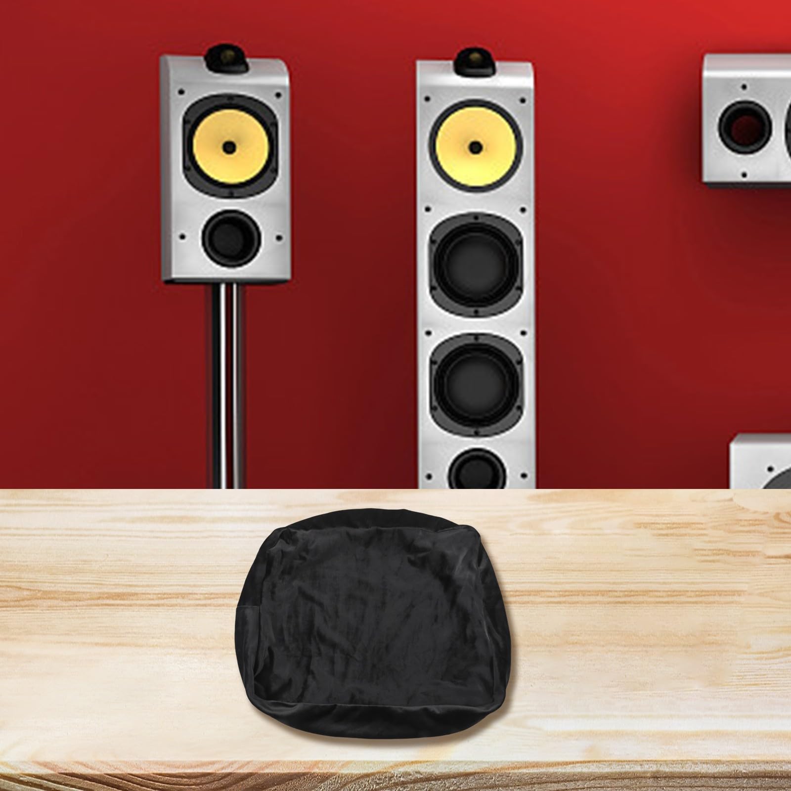 Housse de protection sur mesure pour tourne-disque AT-LP120XUSB, étui de protection en vinyle élasthanne en peluche courte, bouclier anti-poussière noir