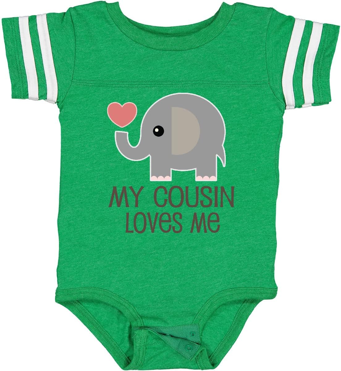inktastic My Cousin Loves Me Baby Bodysuit