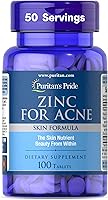 Vista 1 de Puritan 's Pride Zinc para el acné, 100 tabletas