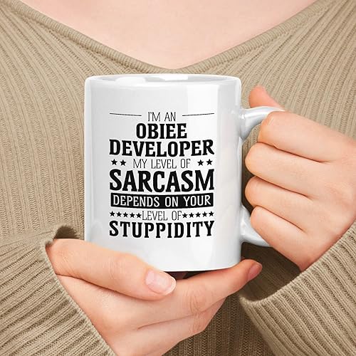 Miniatura 86 de Regalo para Gis Analyst - Taza de cerámica blanca de 11 oz y 15 onzas - Mi nivel de sarcasmo depende de tu nivel