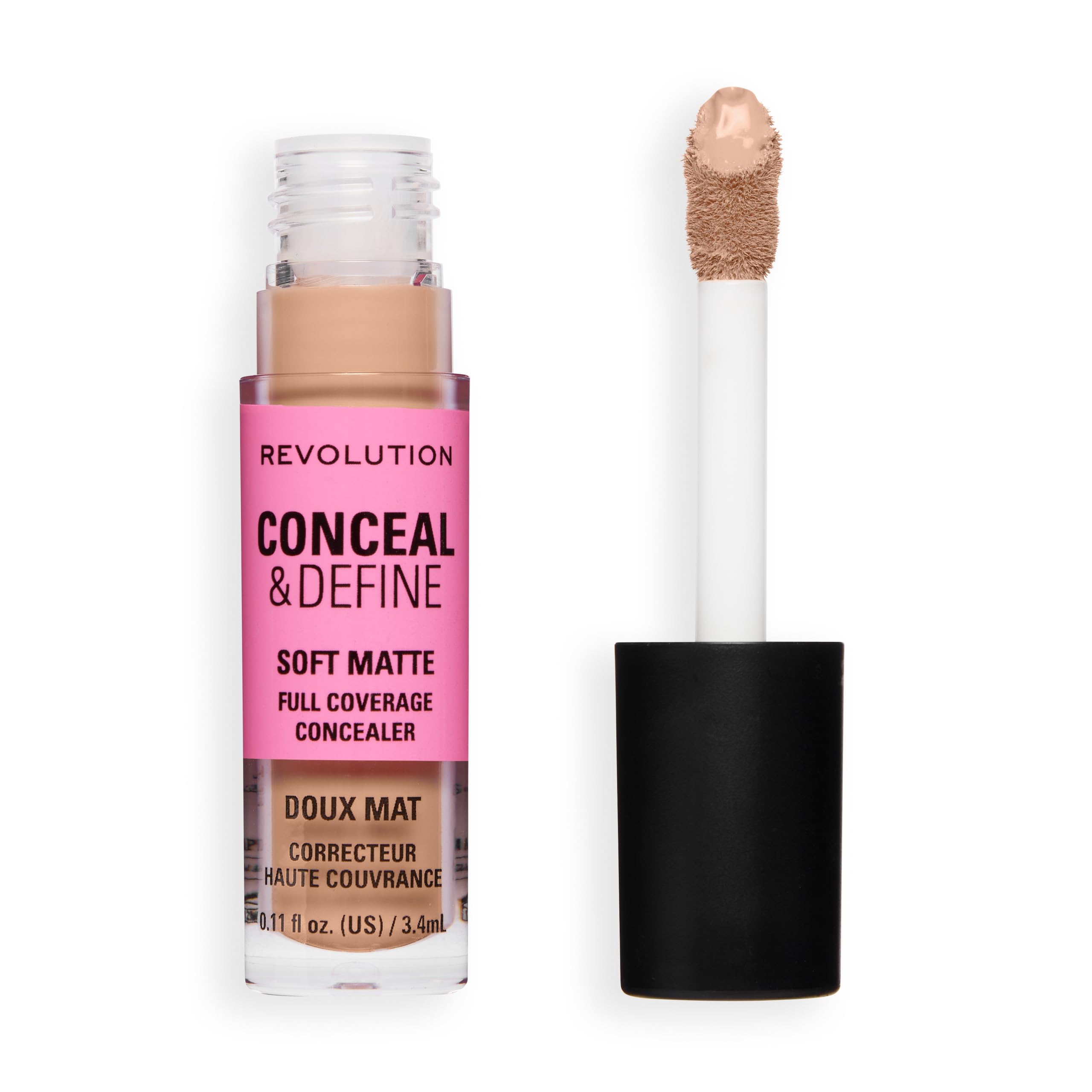 Revolution Conceal & Define Full Coverage Concealer, C4C Fair or Light