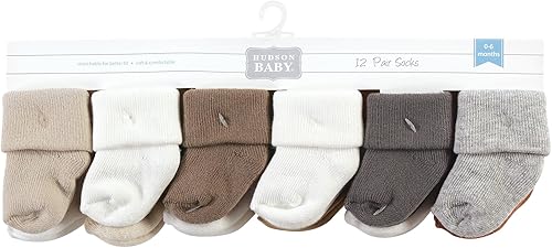 Miniatura 2 de Hudson Baby - Calcetines de algodón para recién nacidos y Terry para bebé niña