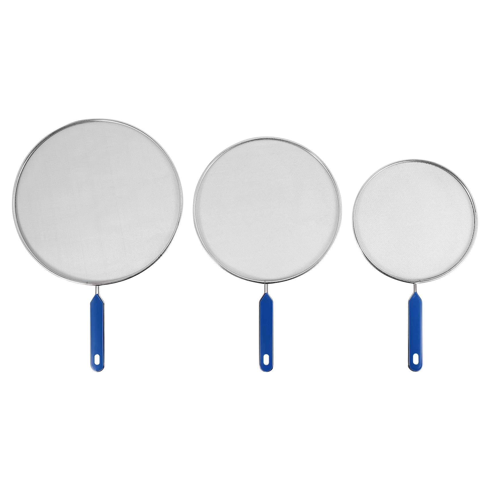 detee 3 Pack Grease Splatter Screen for Frying Pan Cooking,Stainless Steel Guard,Hot Oil Shield to Stop Prime Burn