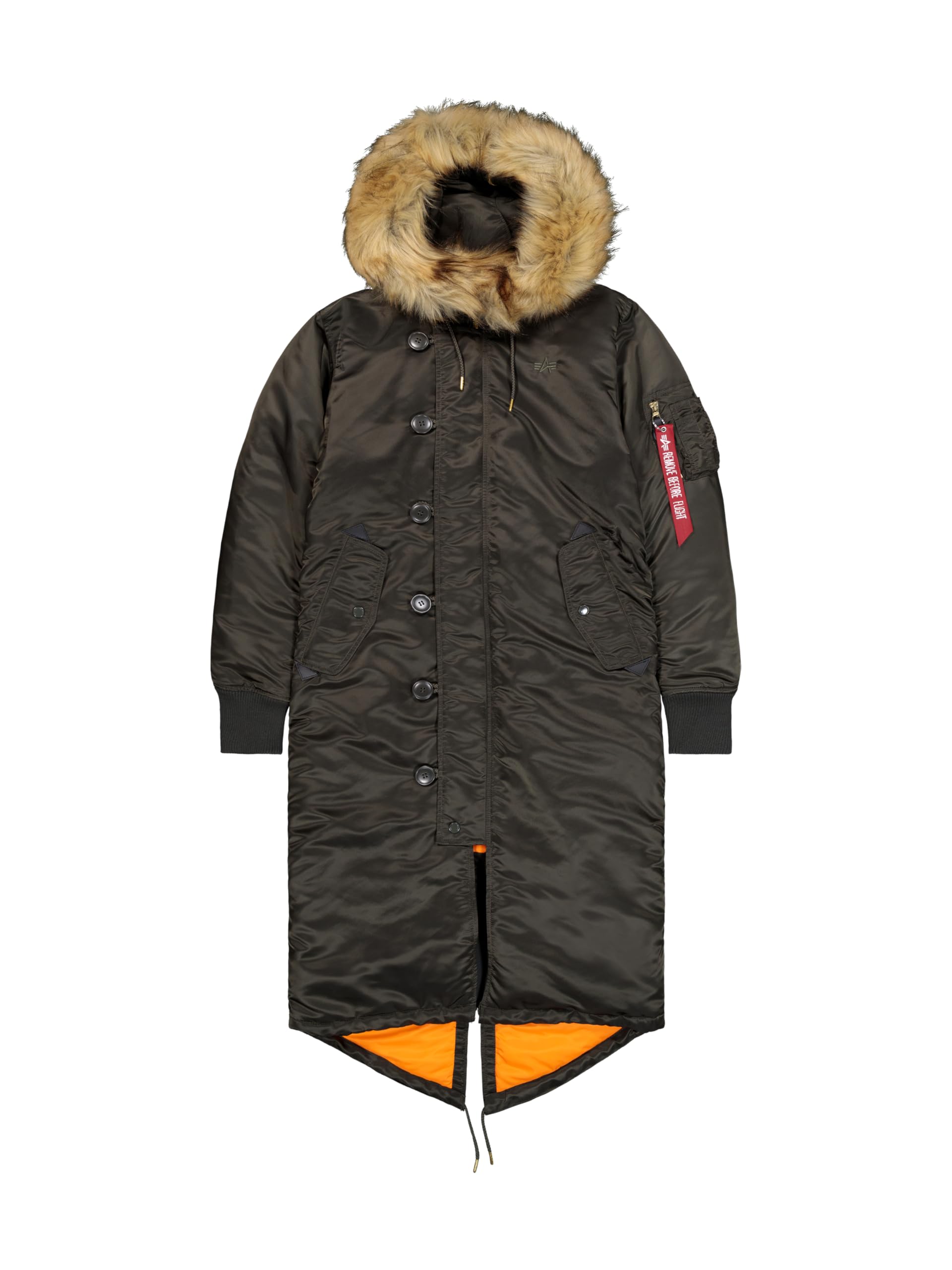ALPHA INDUSTRIES Long Fishtail Chaqueta Mujer (Pack de 1)
