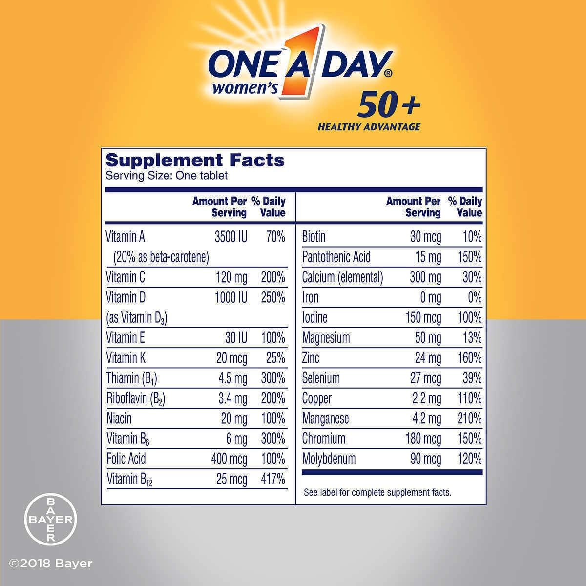 Amazon.com: One A Day Women's 50+ Healthy Advantage ...