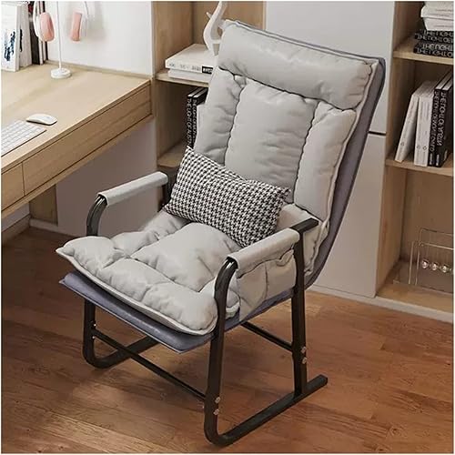 Miniatura 8 de WIGSELBL Silla de bañera de tela con soporte lumbar para sala de estar, con respaldo ajustable y bolsillos laterales, sofá tapizado, silla auxiliar