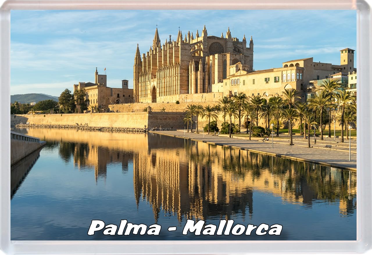 Baked Bean Store Multicolor Palma - Mallorca - 96 X 67Mm Jumbo Fridge Magnet/Magnets Bbsfhm781