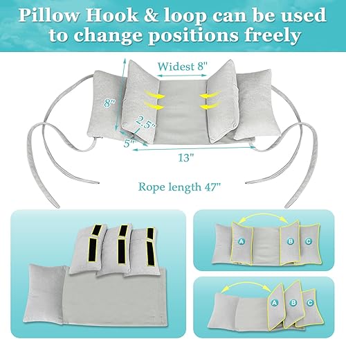 Miniatura 2 de Almohada estabilizadora de cuña para el cuello para dormir para mantener la cabeza recta mientras la cabeza de cirugía vertical posicionamiento de